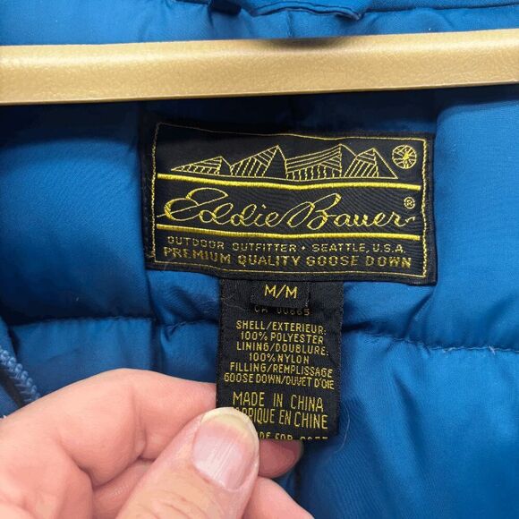 VTG Eddie Bauer Jacket Goose Down Mens Medium Ridge Line Gore-Tex Coat Puffer - Picture 7 of 11